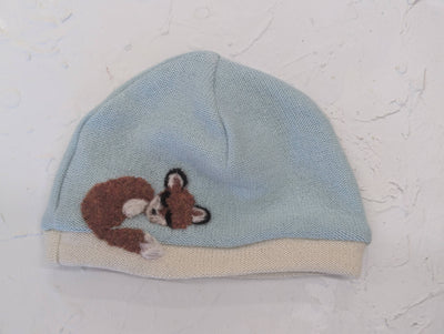 Sleeping Fox Cashmere Hat - Newborn