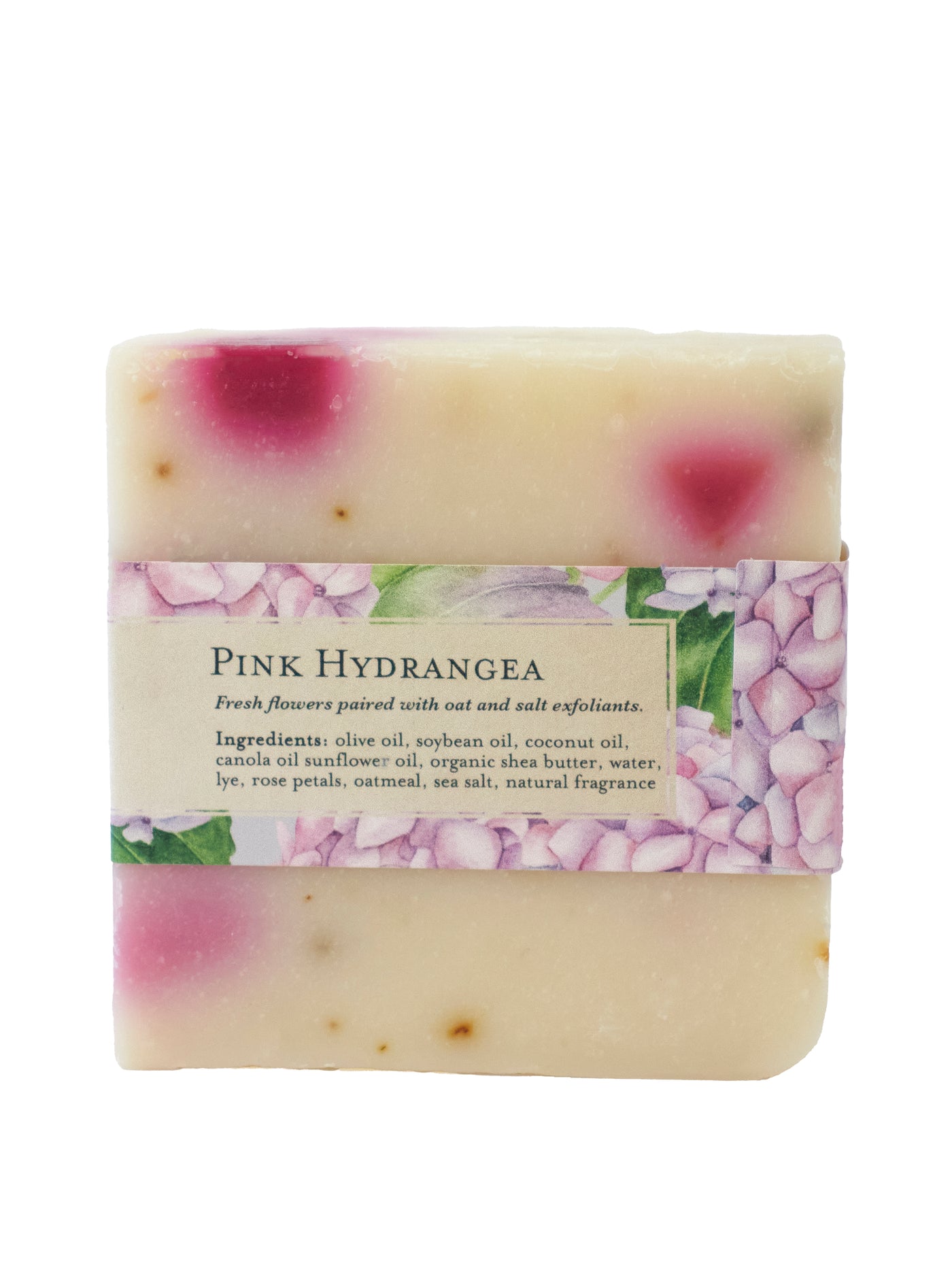 Pink Hydrangea Soap Scrub Bar