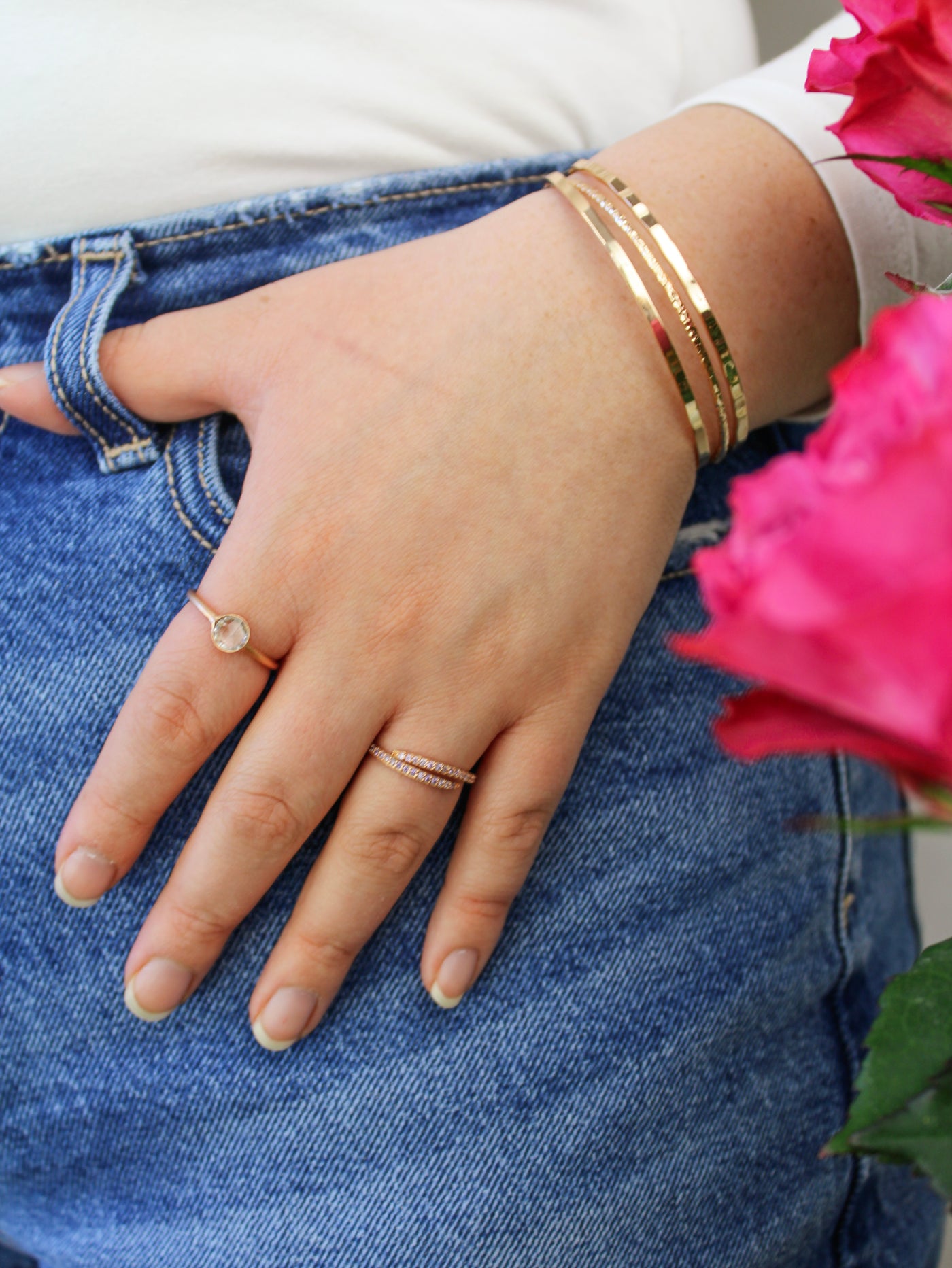 Crossed Branches Cuff Bracelet