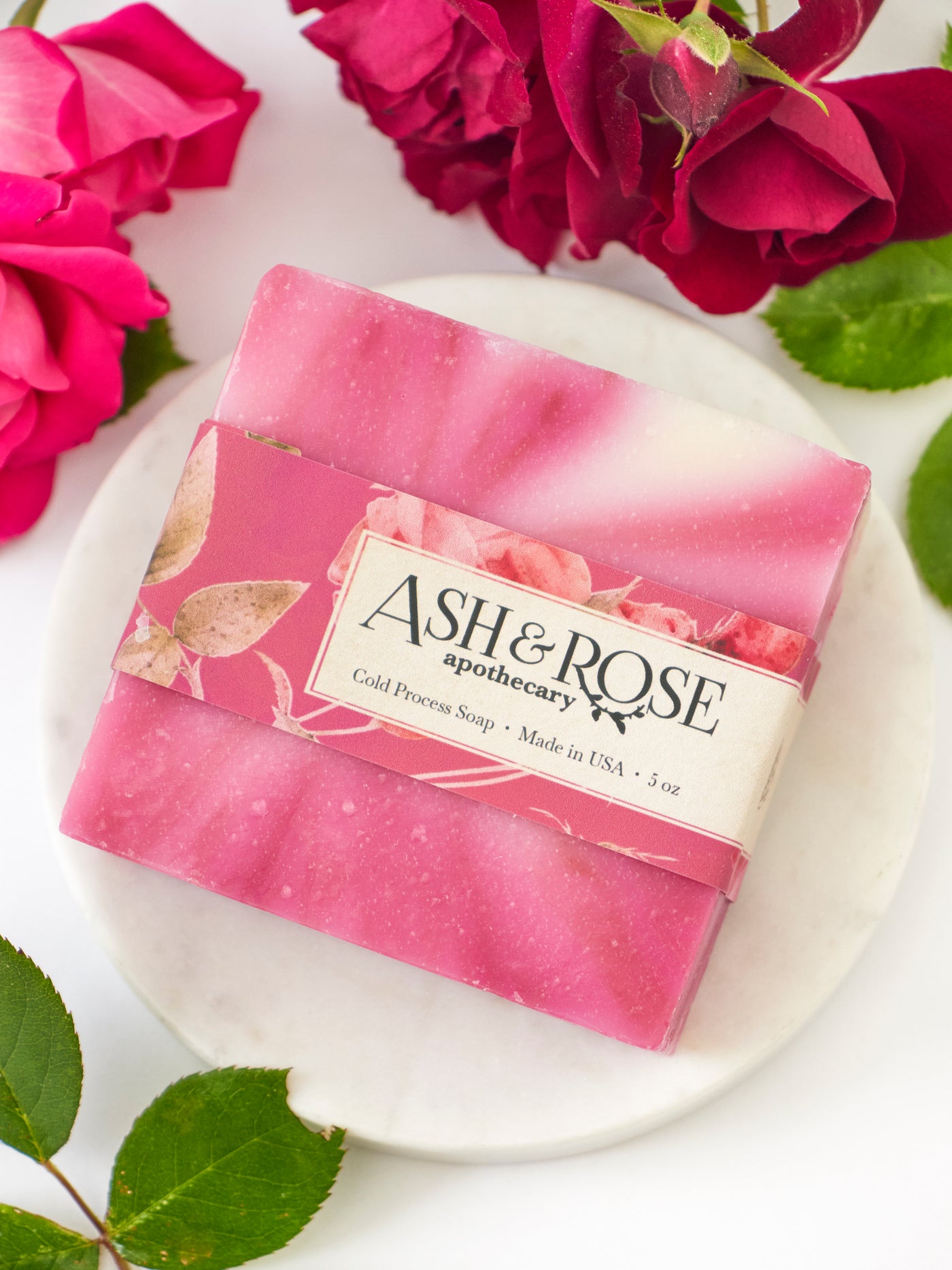 Rose Petal Romance Soap Bar Handmade Using Real Flowers