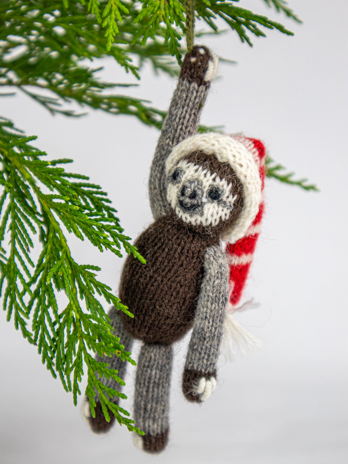 Sloth with Hat Ornament