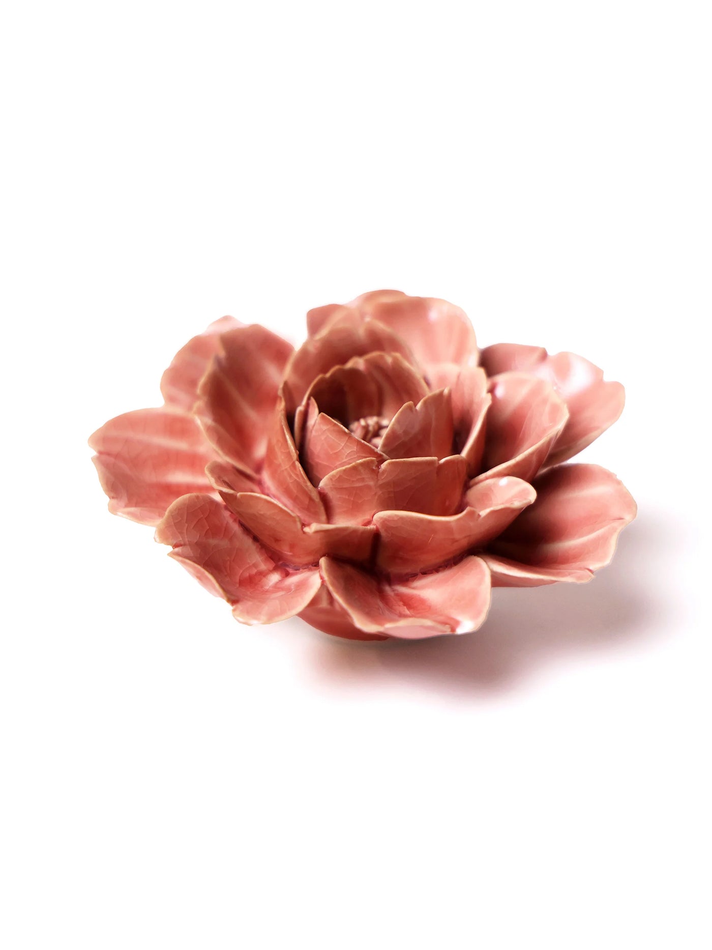 Ceramic Small Pink Rose Flower