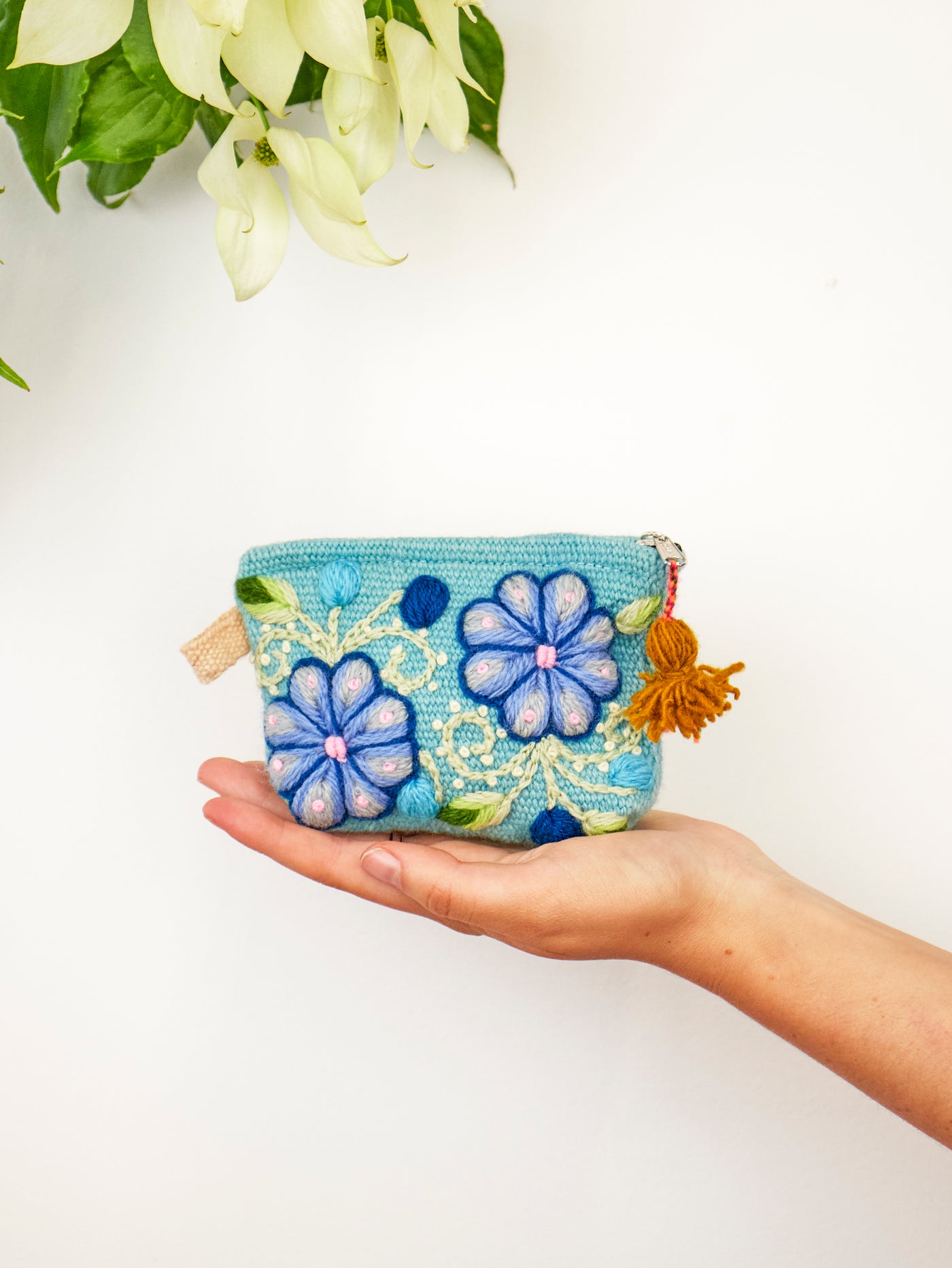 Victoria Embroidered Coin Purse