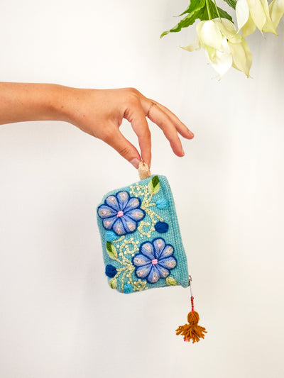 Victoria Embroidered Coin Purse