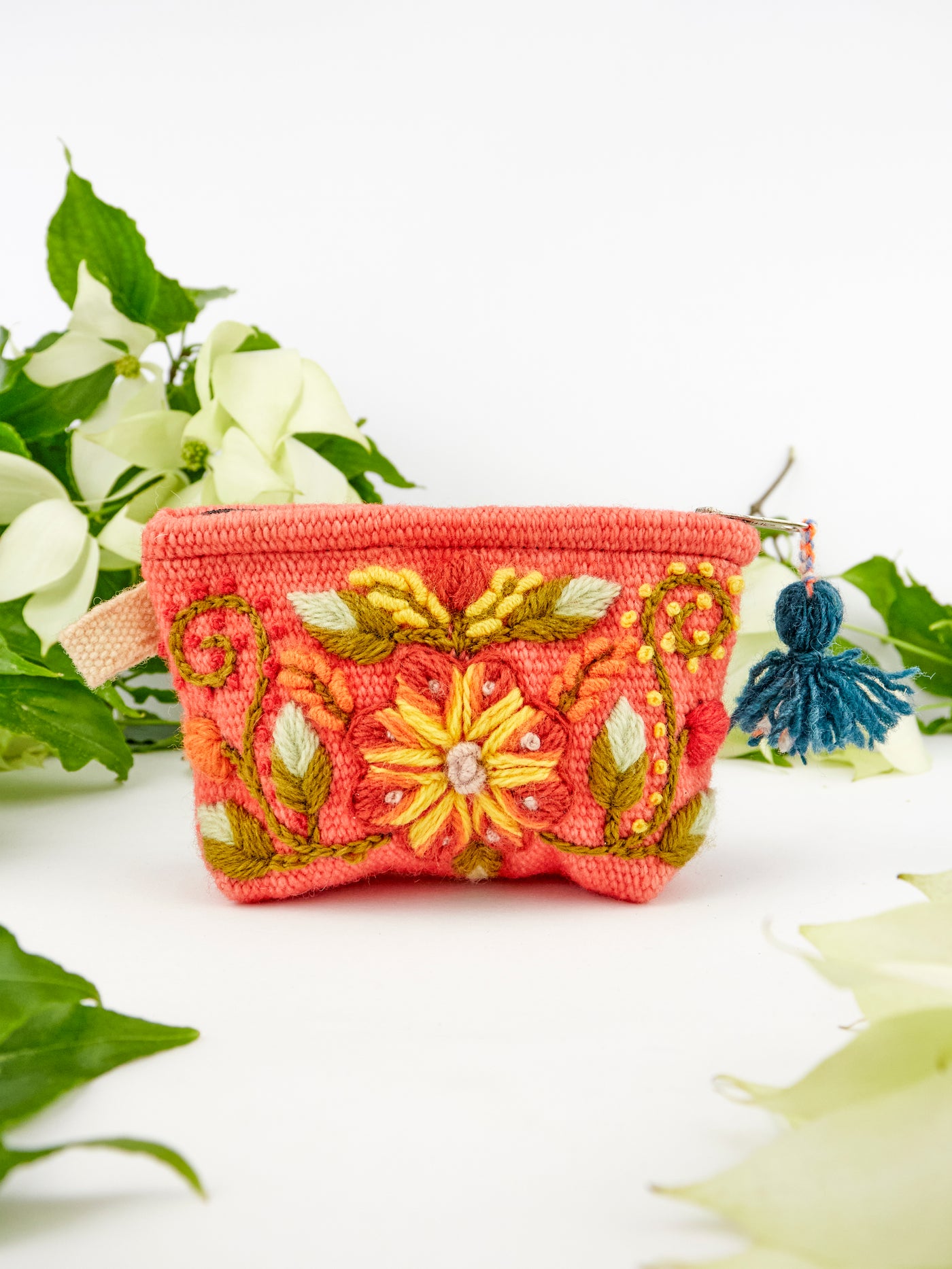 Victoria Embroidered Coin Purse