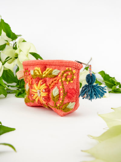 Victoria Embroidered Coin Purse