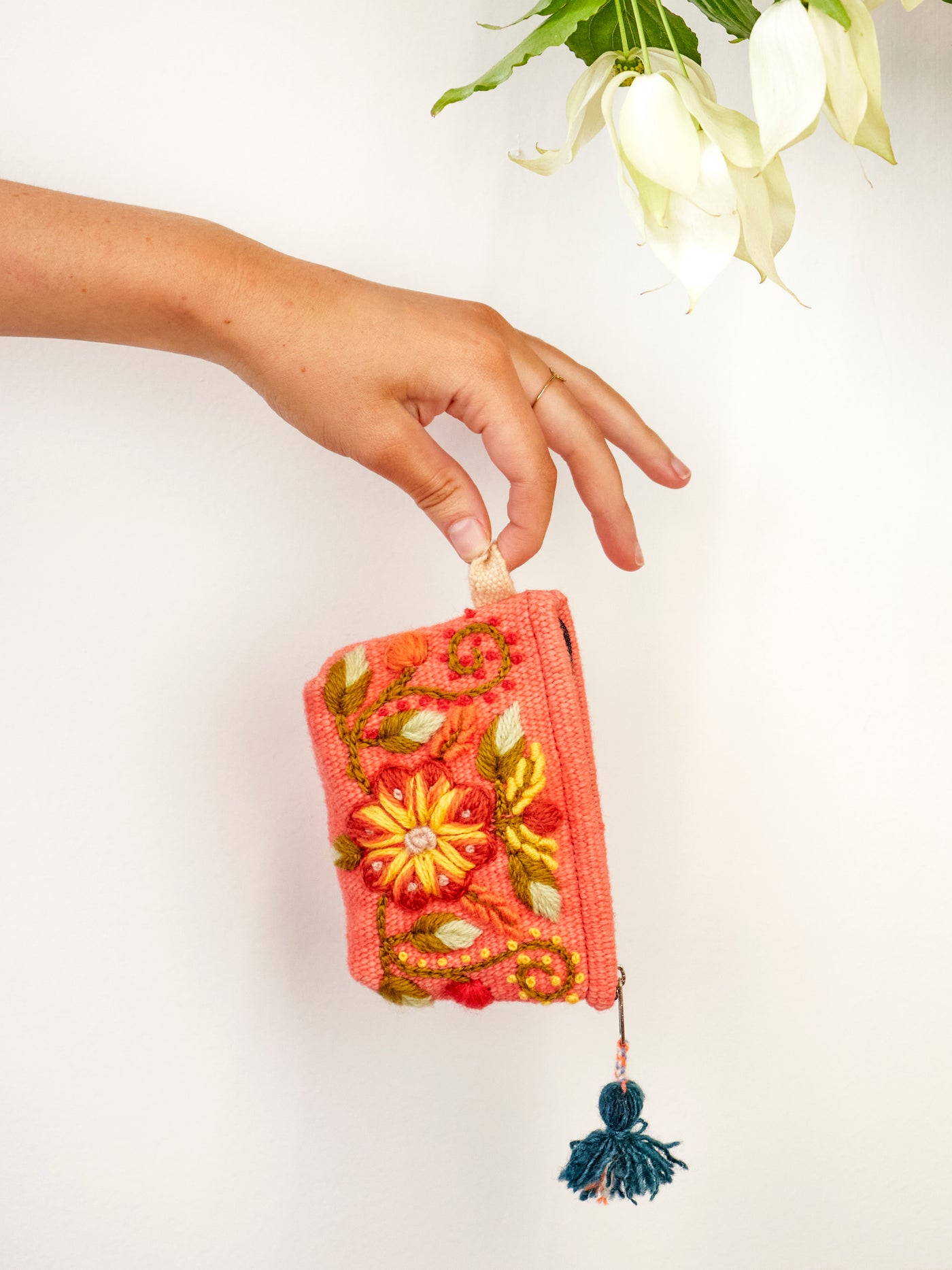 Victoria Embroidered Coin Purse