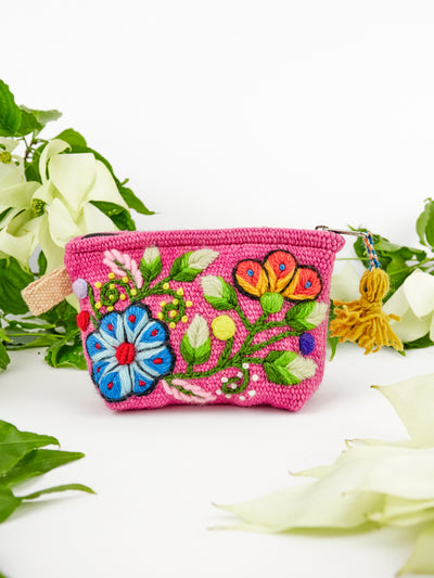 Victoria Embroidered Coin Purse