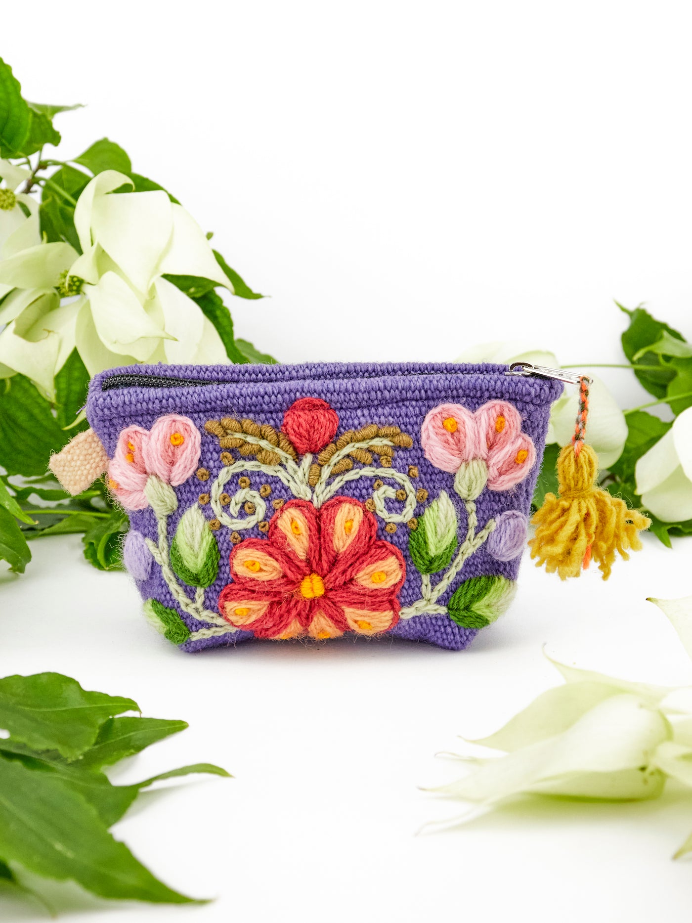 Victoria Embroidered Coin Purse