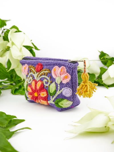 Victoria Embroidered Coin Purse