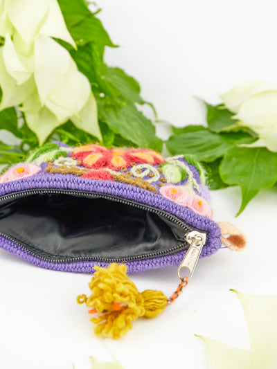 Victoria Embroidered Coin Purse