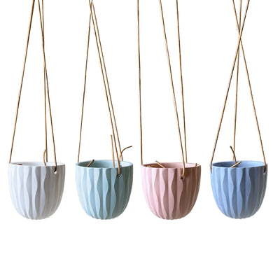 Virago Modern Hanging Planter- Waves