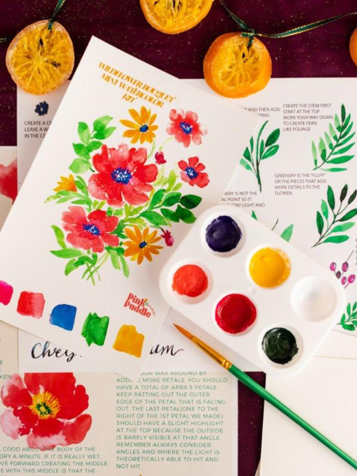 Watercolor Craft Kit Wildflower Bouquet