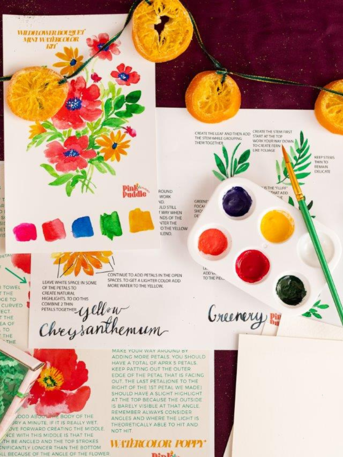 Watercolor Craft Kit Wildflower Bouquet