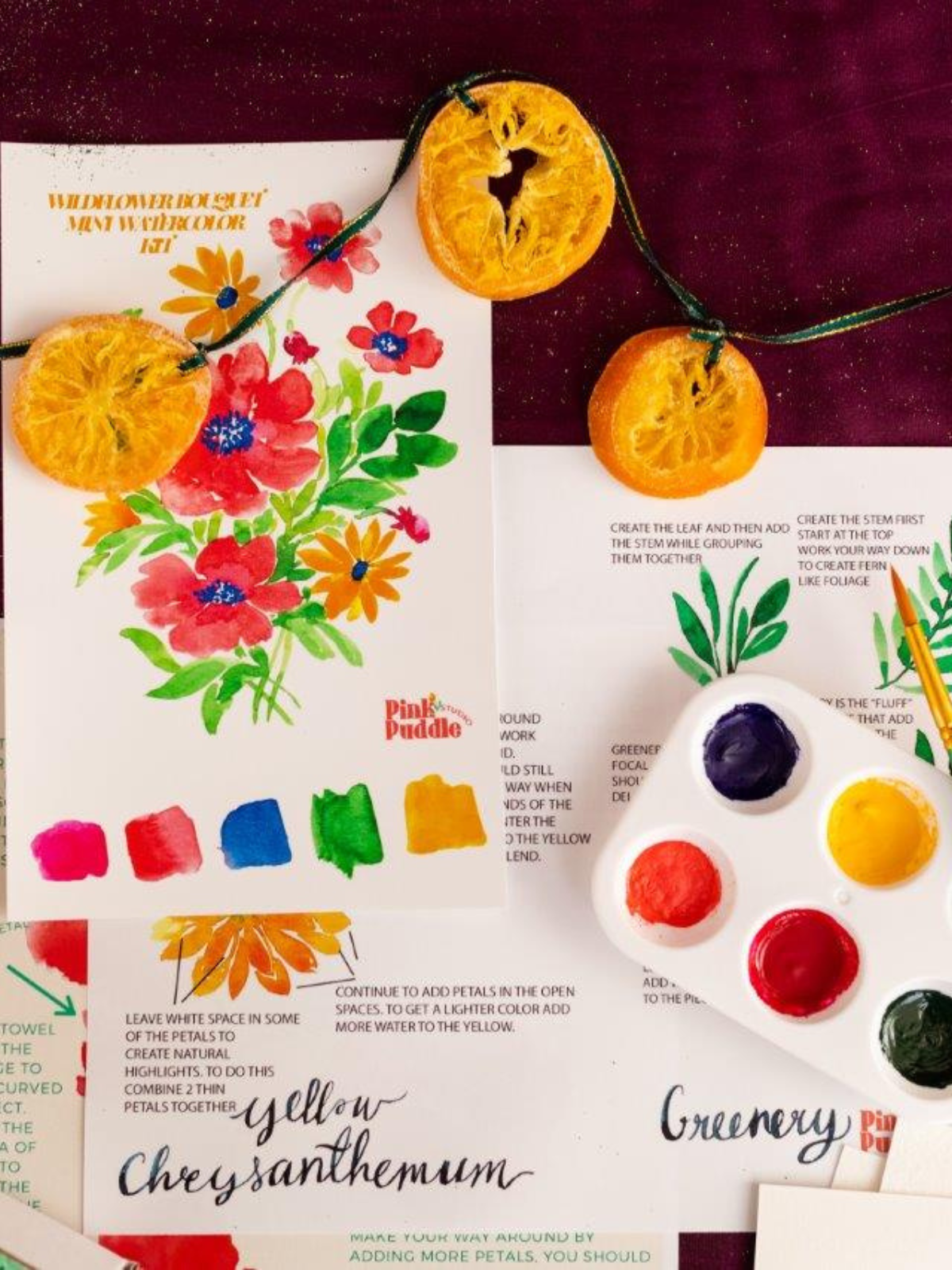 Watercolor Craft Kit Wildflower Bouquet