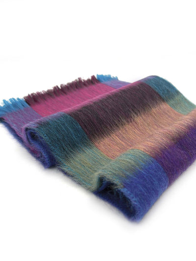 Brushed Alpaca Plaid Scarf