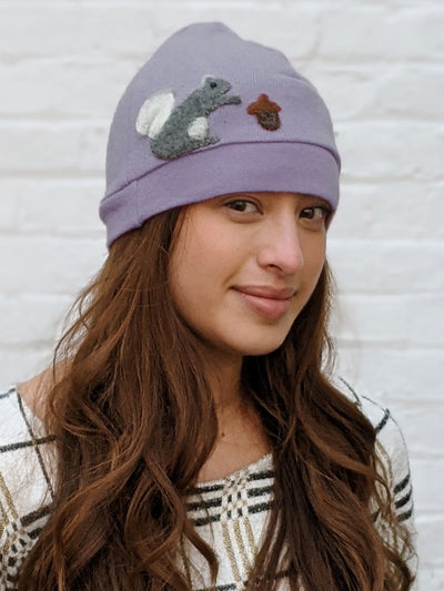 Squirrel Cashmere Hat - Adult/Big Kid