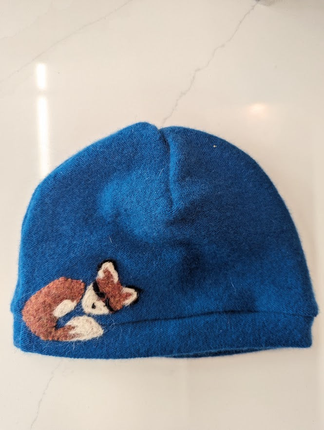 Sleeping Fox Cashmere Hat - Baby